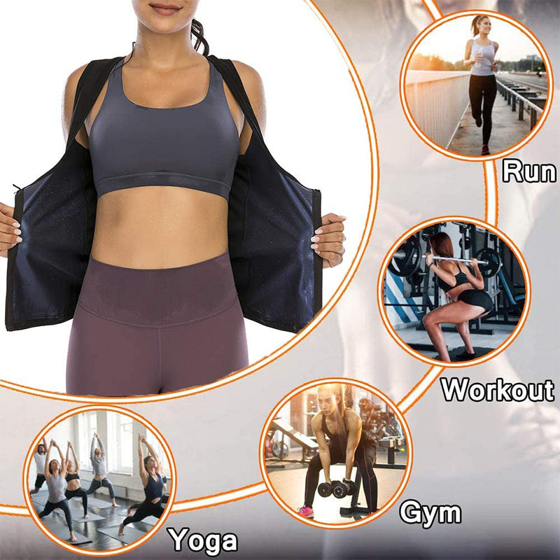 Ladies Sports Fitness Sweat Sauna Suit
