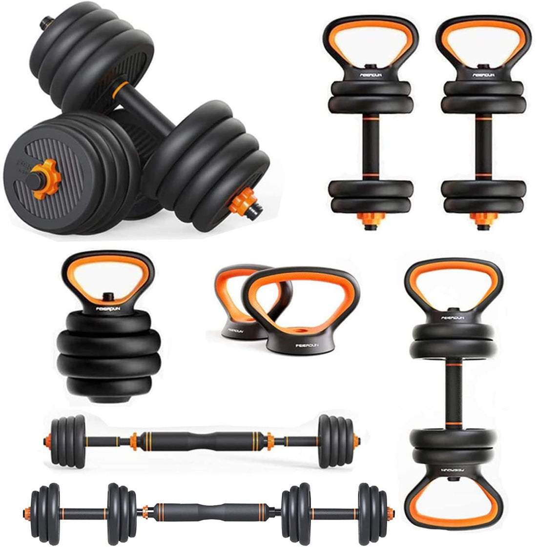 Dumbbells Kettlebells, Six In One